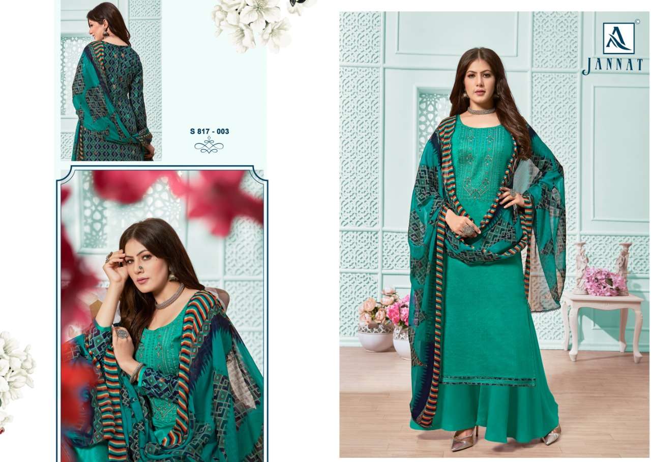 ALOK SUITS PRESENTS JANNAT 2 PURE JAAM PRINTED WHOLESALE SALWAR KAMEEZ